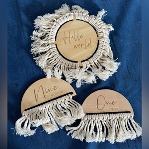 Boho Baby Milestone Signs